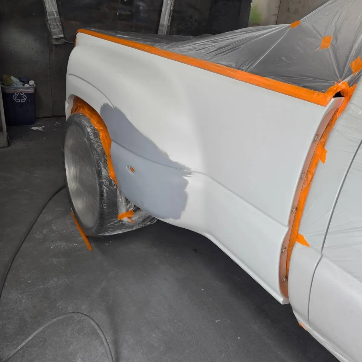 Fiberglass repair & paint — Repair and finish work, carried out in-house.